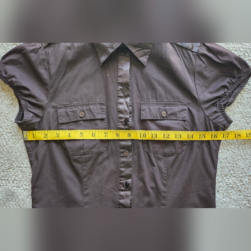 Brown Button Down Dress - Picture 3 of 10